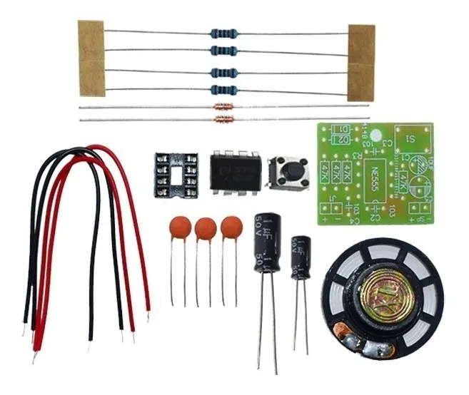 kit para montar circuito com CI 555