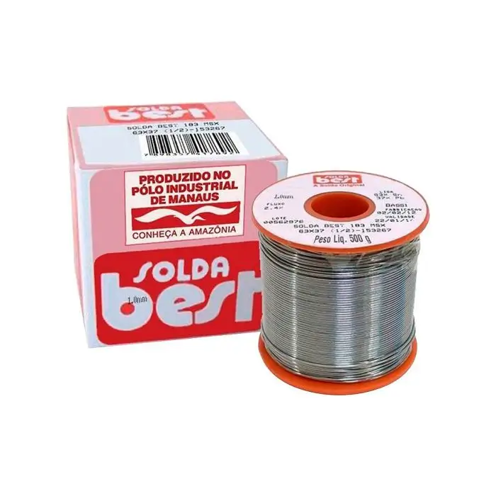 Rolo de estanho best 0.5mm 63/37