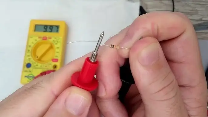 medindo valor do resistor com multimetro