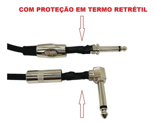  cabo p10 montado com termoretratil