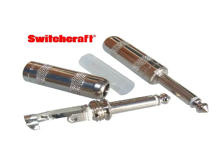  exemplo de plug p10 da marca tradicional Switchcraft