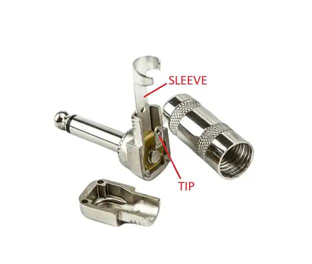  exemplo de imagem real das partes de um plug p10 90 graus