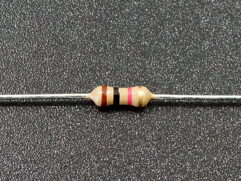 Imagem real de resistor de 1k