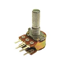 Imagem de um potenciometro duplo tipo volume estereo
